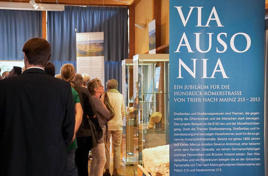 Ausstellungsdesign Via Ausonia für Archäologiepark Belginum