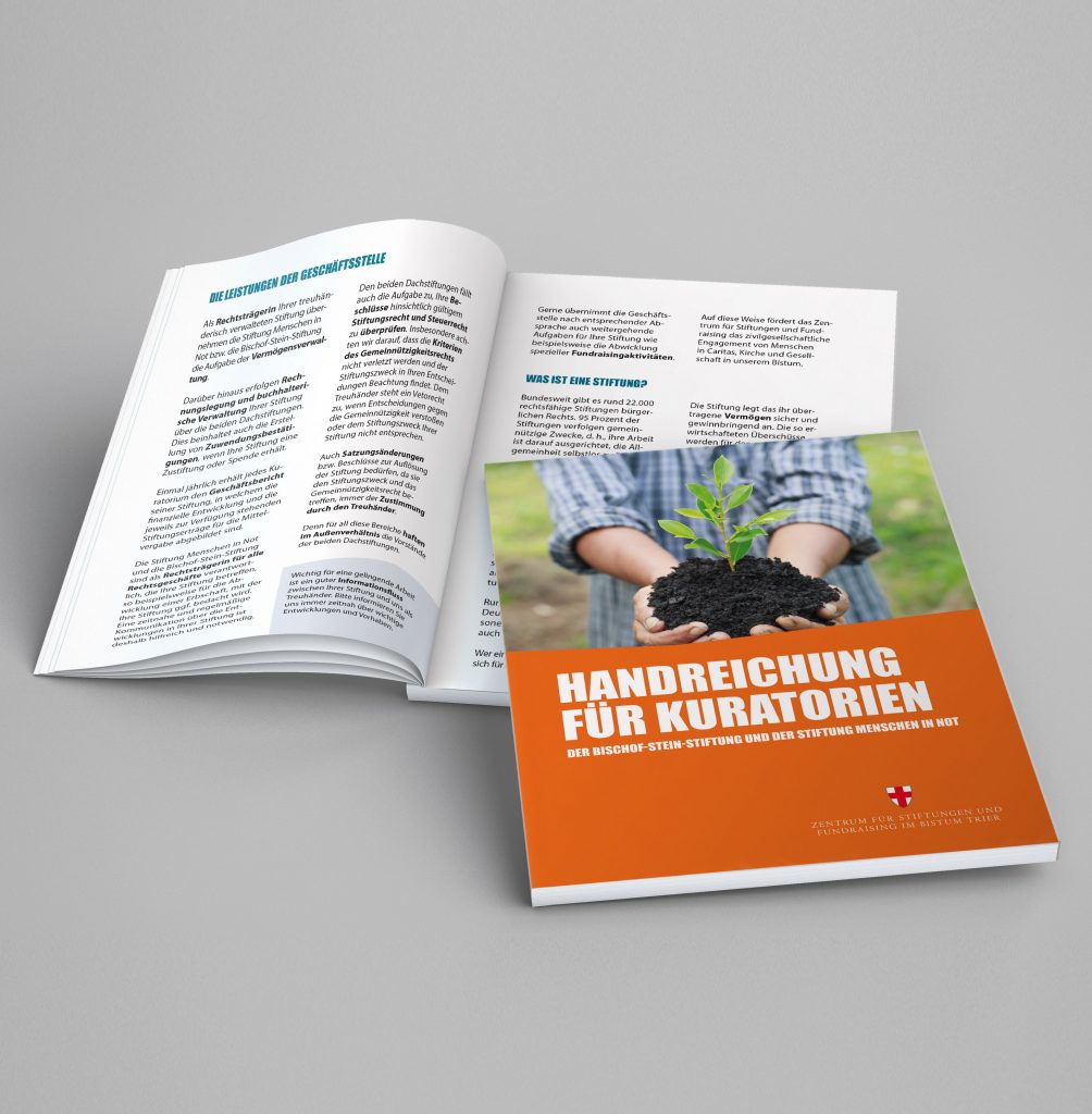 Corporate Design für das Stiftungszentrum des Bistums Trier.