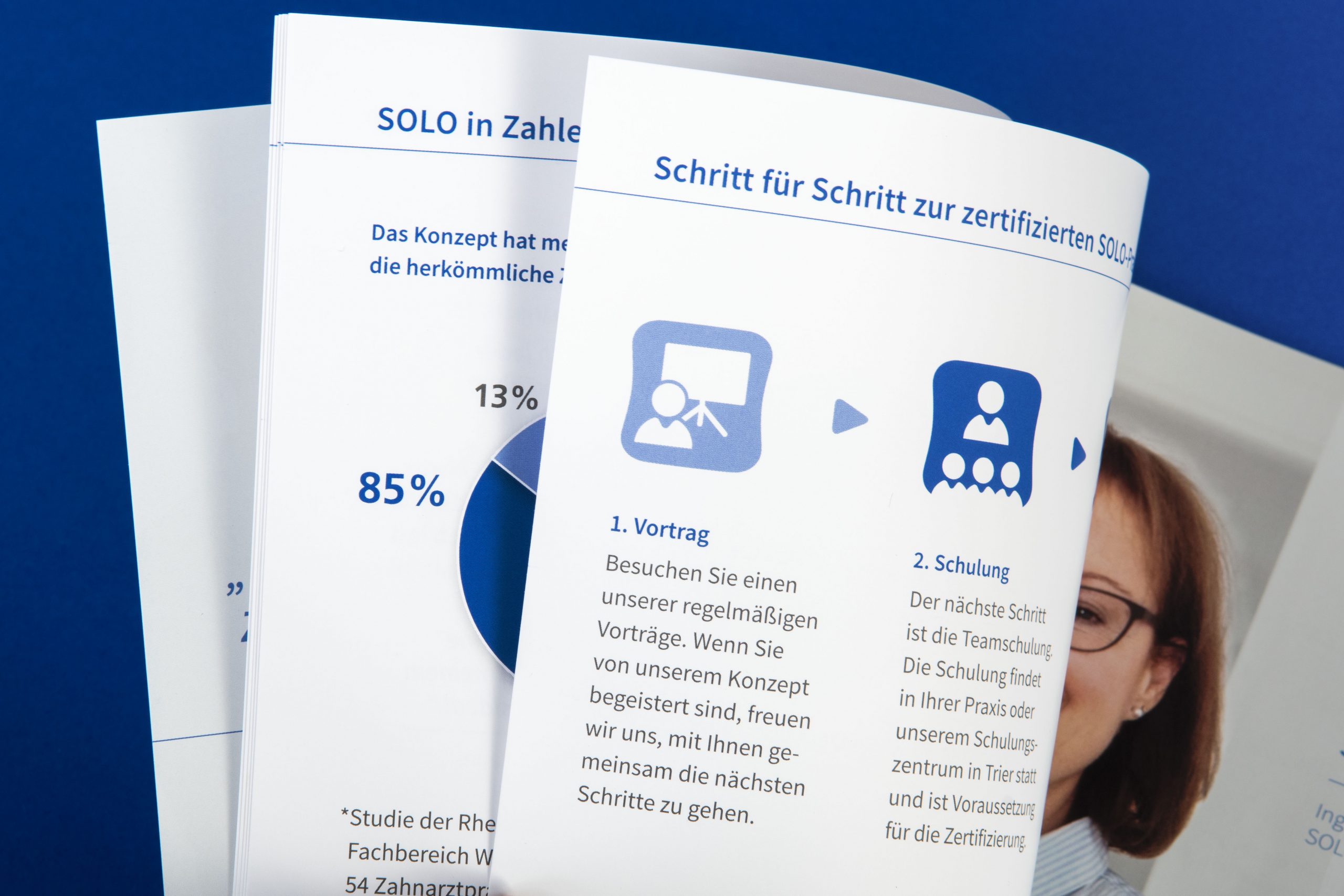 Broschüre im Corporate Design SOLOMED