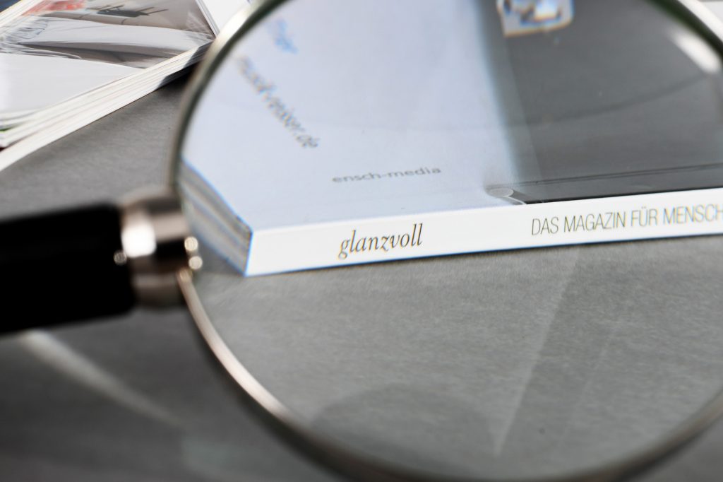 Editorial Design für glanzvoll Magazin