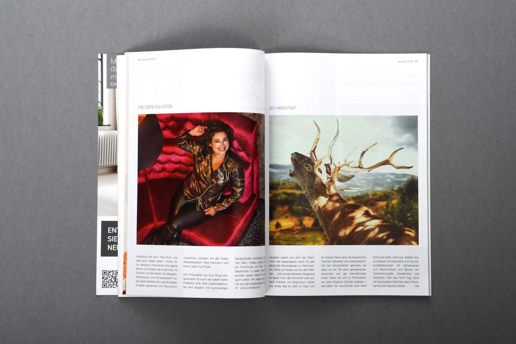 Editorial Design für glanzvoll Magazin