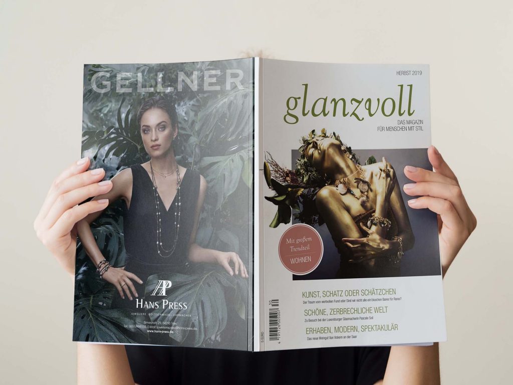 Editorial Design für glanzvoll Magazin