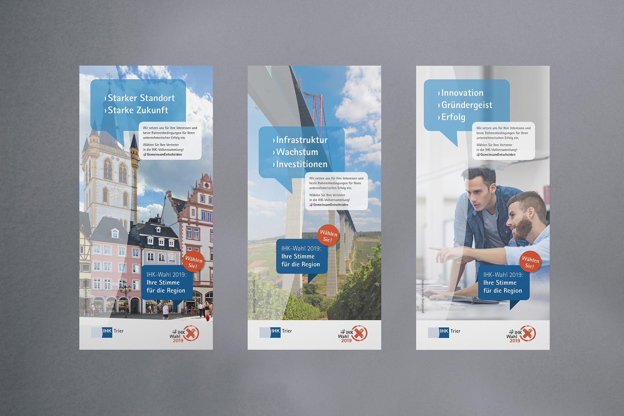 Layout Flyer für IHK Trier