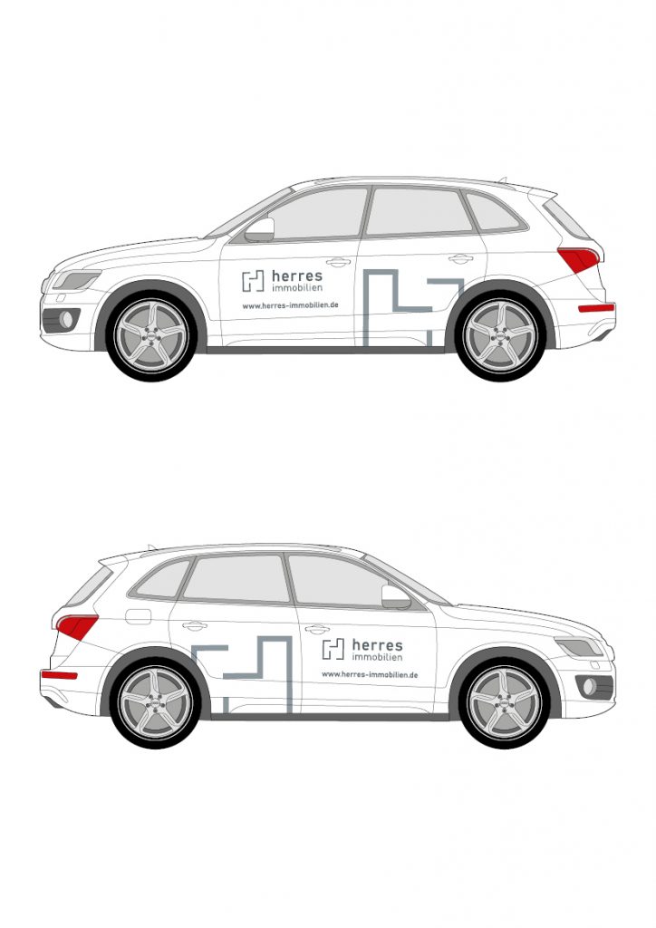 Farbandruck Auto für Herres Immobilien