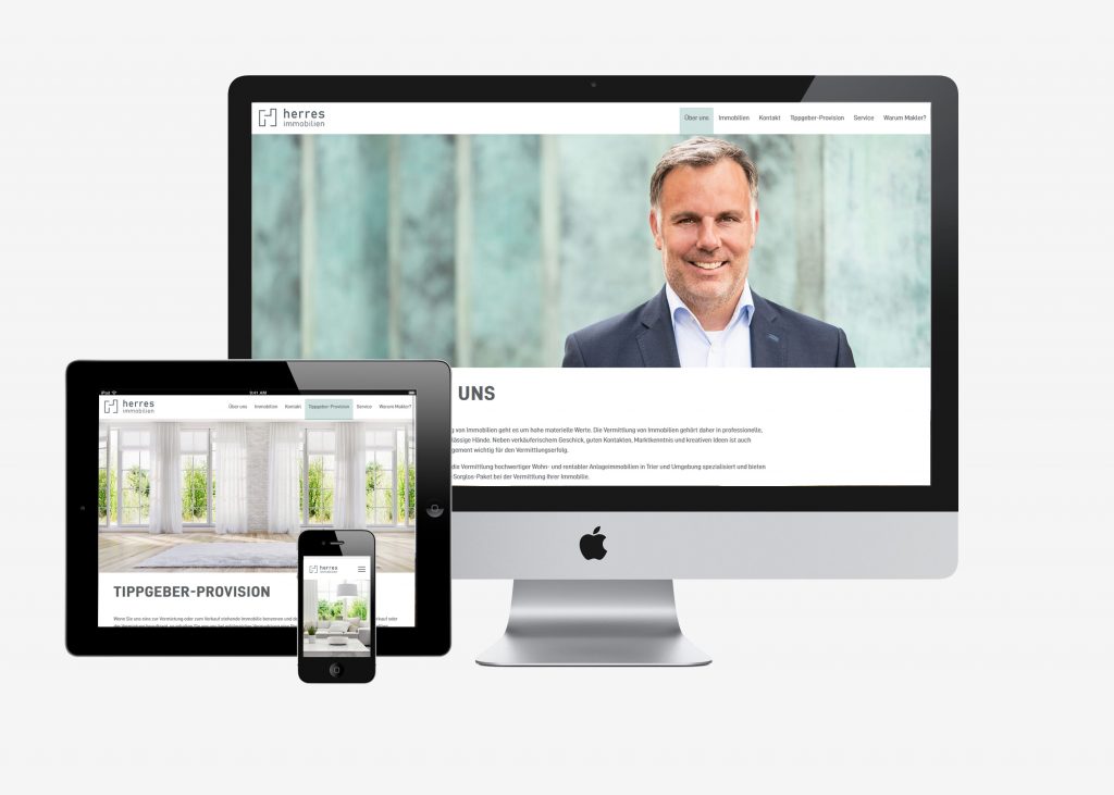 Responsives Webdesign für Herres Immobilien