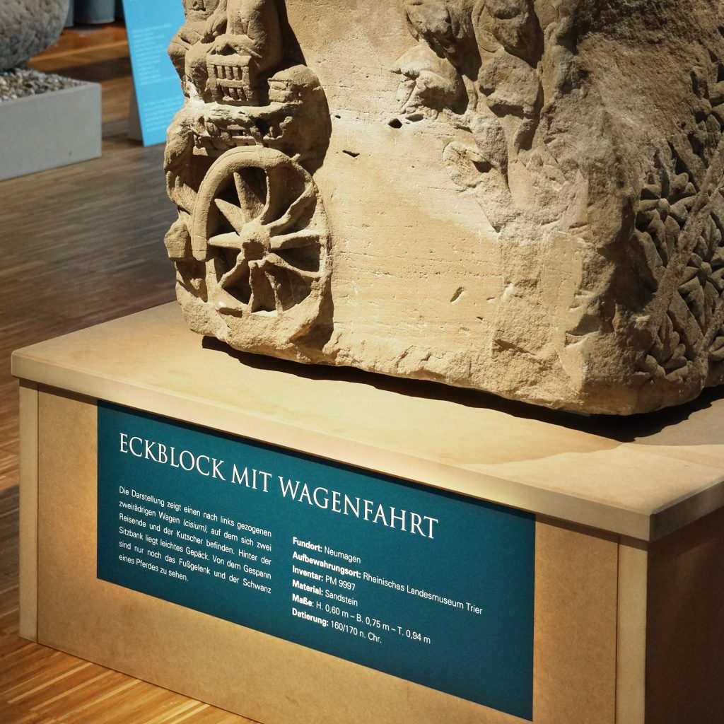 Ausstellungsdesign Via Ausonia für Archäologiepark Belginum