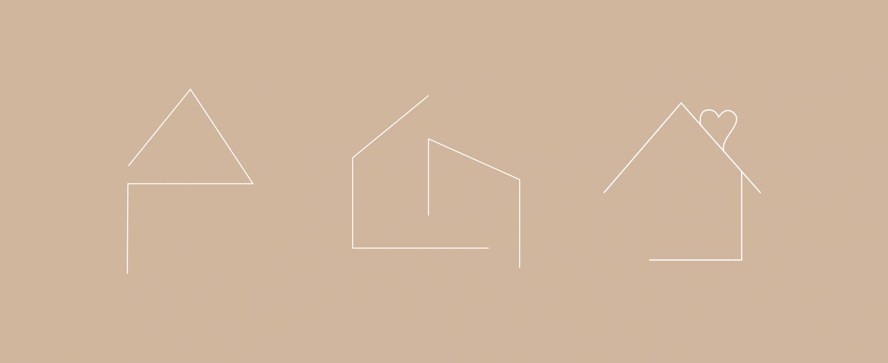 Das Bild veranschaulicht die Logoentwicklung für Judith Diedrich Immobilien