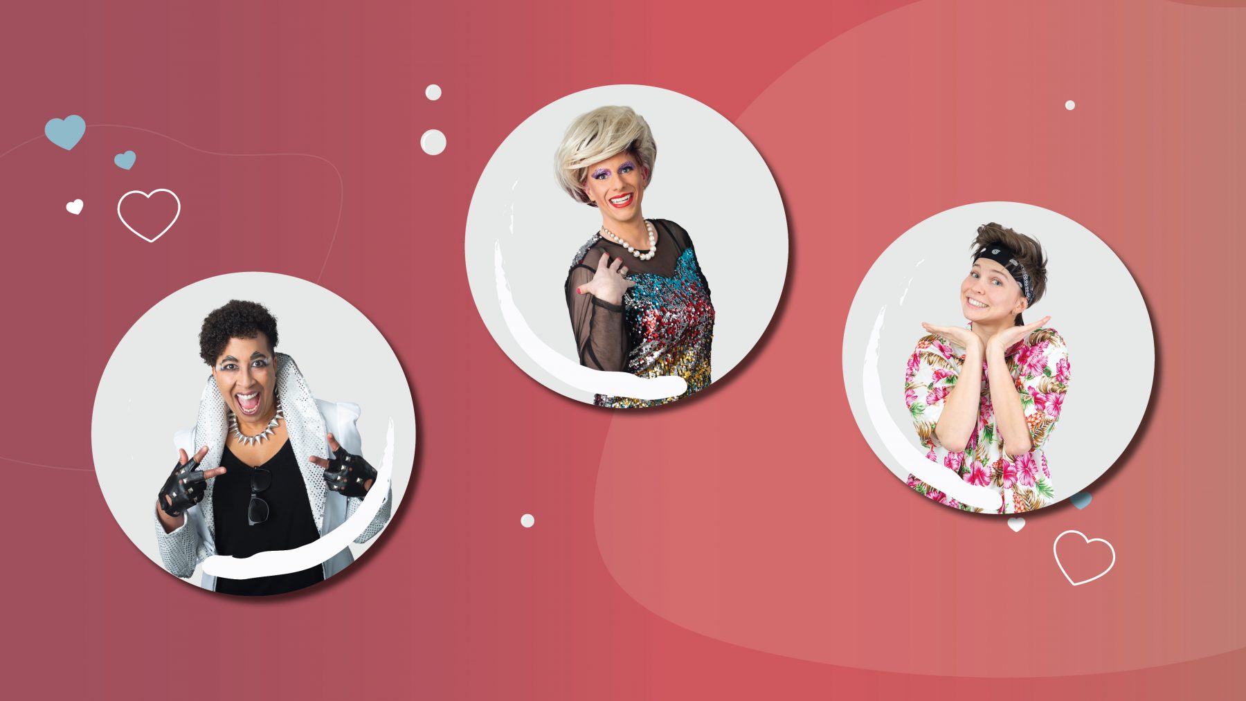 Bild zeigt drei Personen und Gestaltungsmerkmale