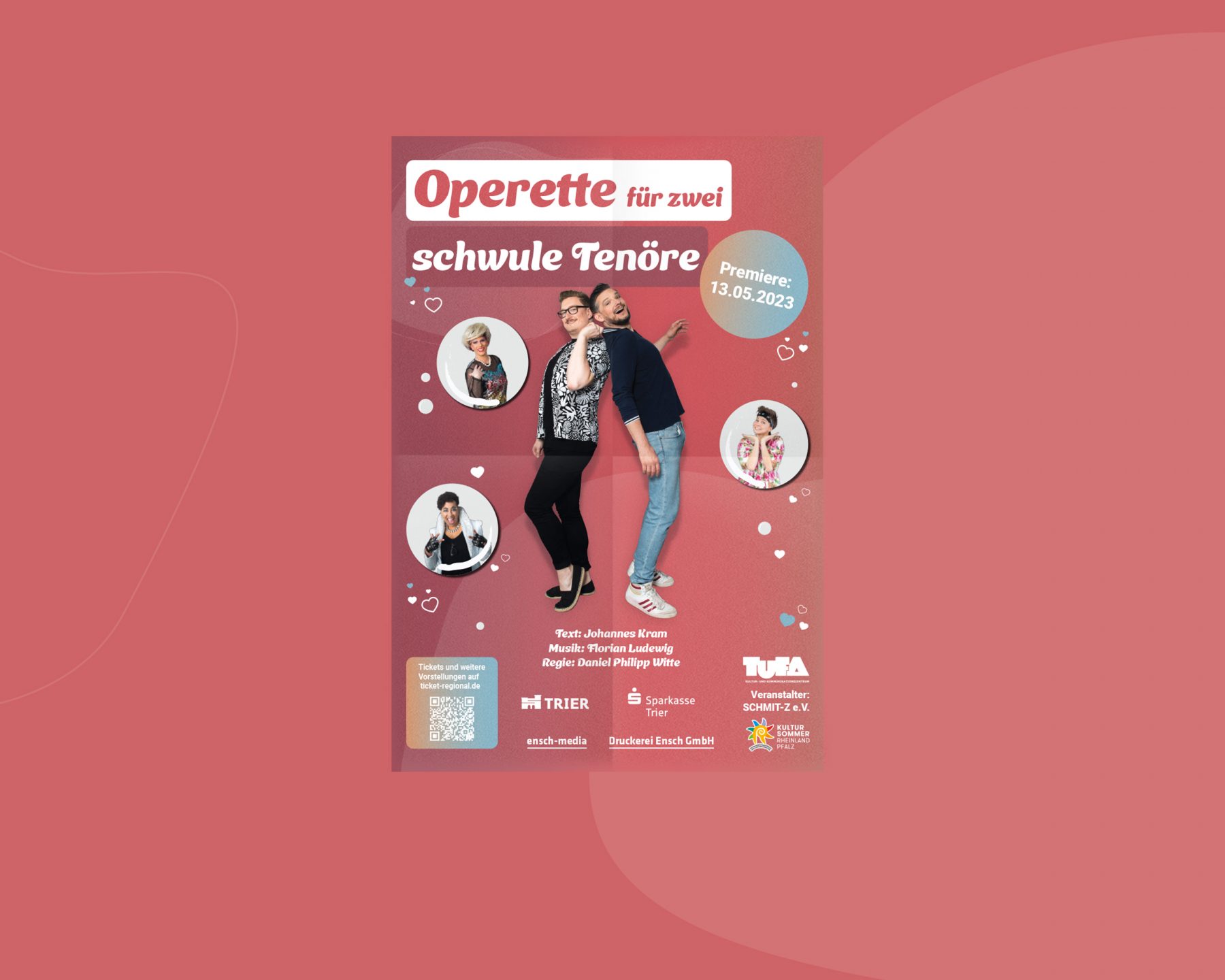 Bild zeigt ein gestaltetes Plakat im Mock-Up