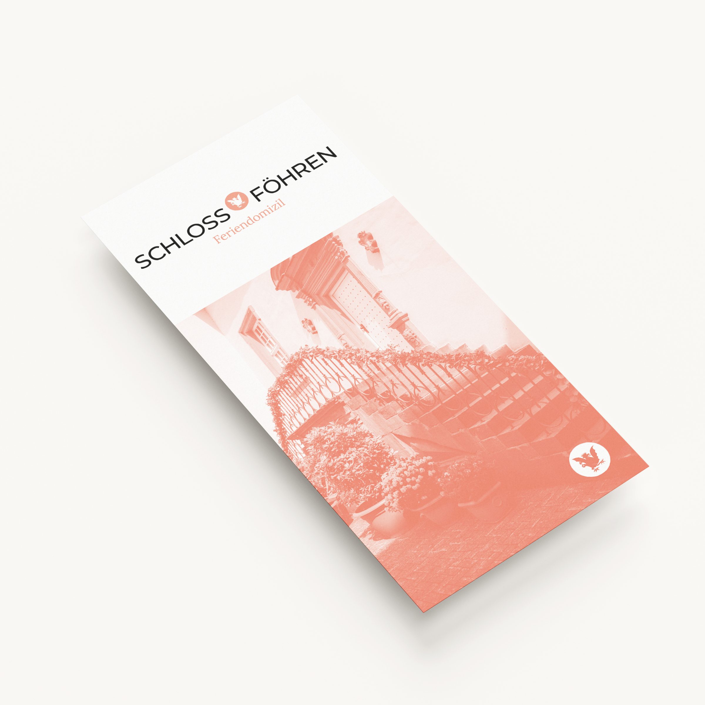 Flyer des Feriendomizils Schloss-Föhren